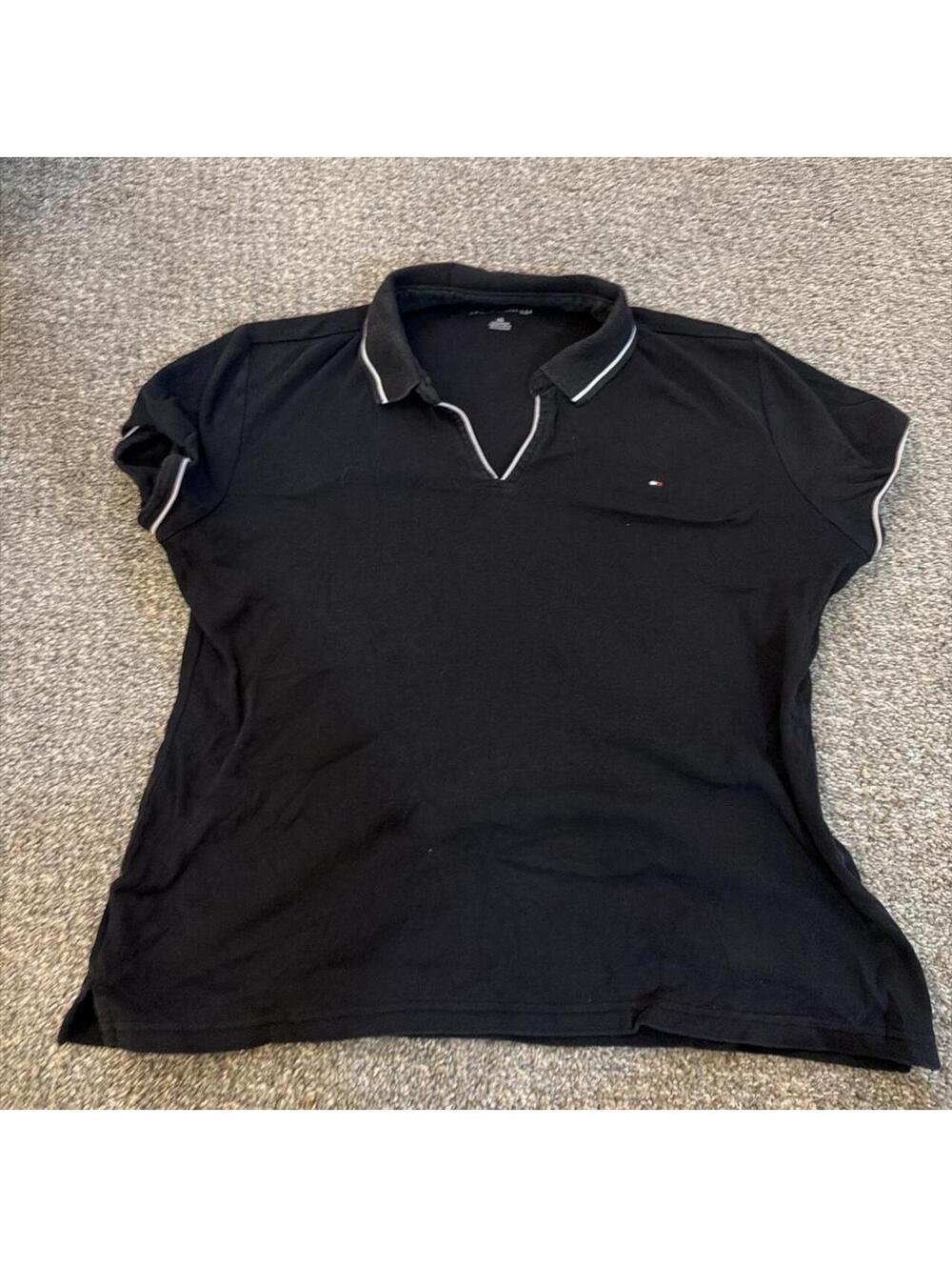 Tommy Hilfiger Women's Black Polo-shirt